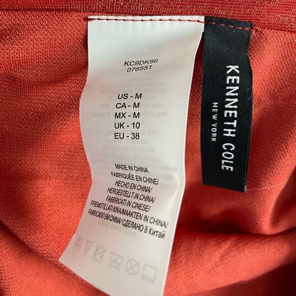 NWT Kenneth Cole New York Burnt Orange Metallic Bikini Size M 32 B/C - Picture 8 of 8